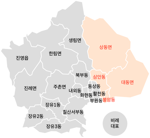 나선거구 지도
